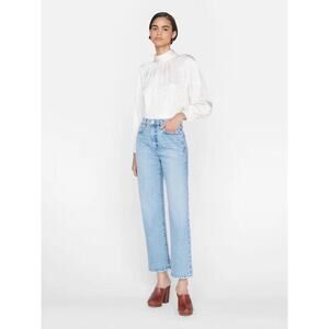 FRAME Le Jane Ankle Cropped Straight High Rise Jean Size 31